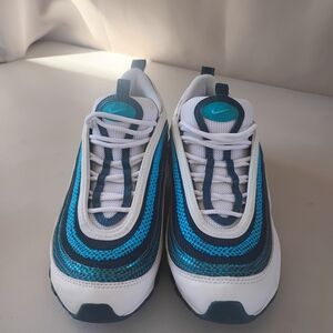 Nike Kids Teal and White Sneakers